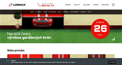 Desktop Screenshot of lomax-brany.sk