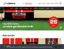 Tablet Screenshot of lomax-brany.sk